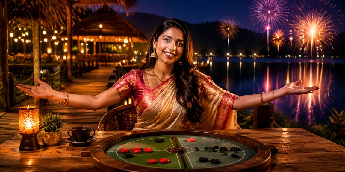 An online gaming scene set against Dhaka's nighttime skyline